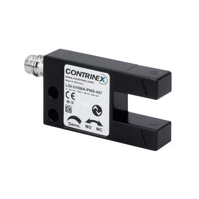 LGI-U10MA-PMS-407 Fork Through beam U 10 0...10 mm 18 turn pot. LED