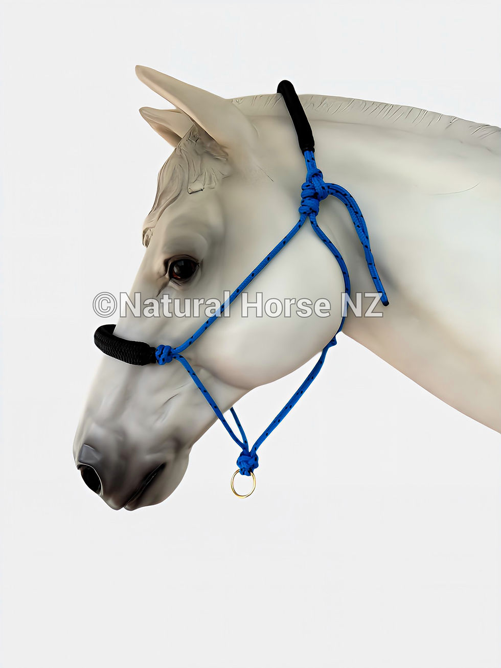 Thumbnail: Sliding Ring Rope Halter-Ideal For Sensitive Horses-Made In New Zealand
