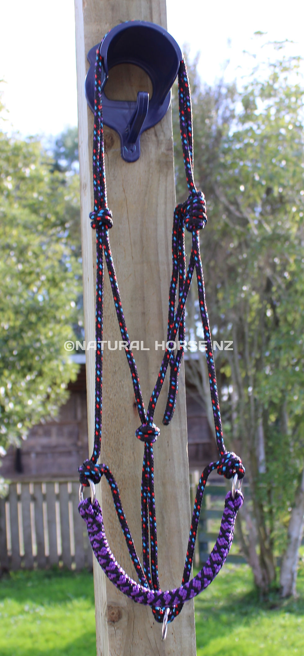 Thumbnail: Sliding Ring Rope Halter-For Sensitive Horses