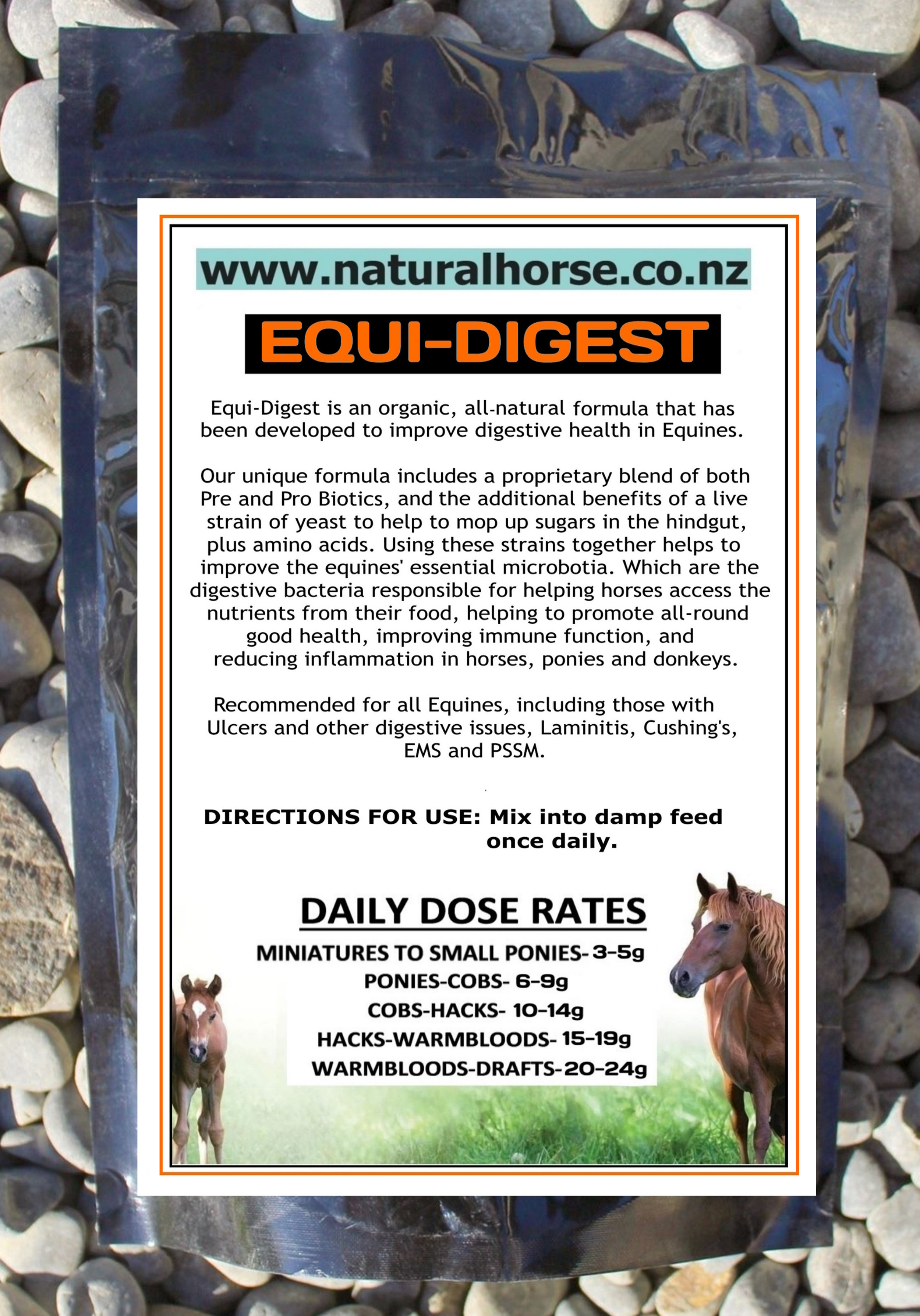 EquiDigestEquine Pre and Pro Biotics For Horses Natural Horse NZ