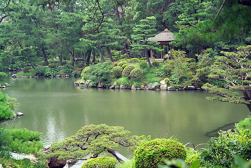 Shukkei-en garden, Hiroshima, Hotel