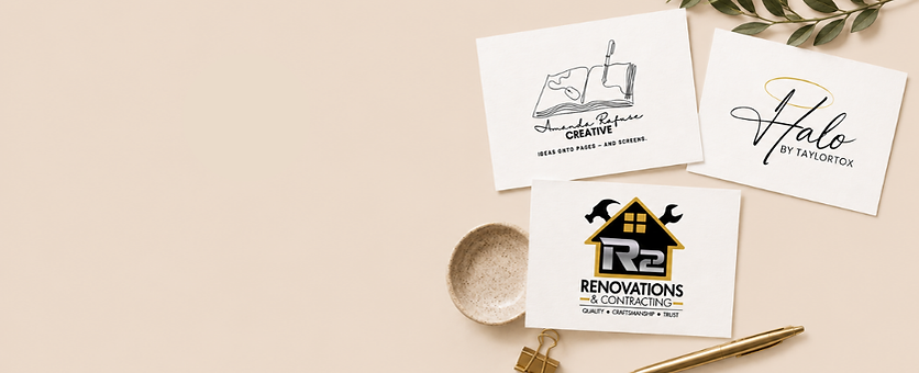 Logos for Halo by Taylortox, Amanda Rafuse Creative and R2 Renovations and Contracting