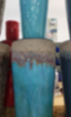 Thumbnail: Volcanic Drip Tall Round 19" Ceramic Pot