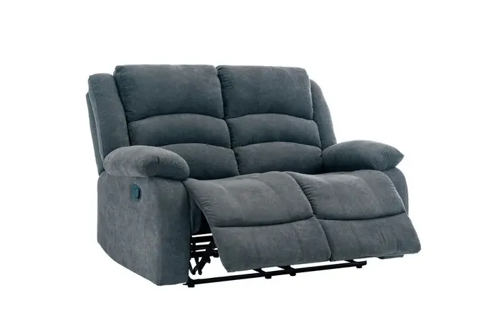 Gray reclining loveseat, comfortable seating