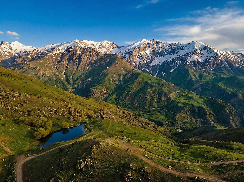 گۆمی فێڵاو لە چۆمان - Fellaw Pond in Choman Kurdistan