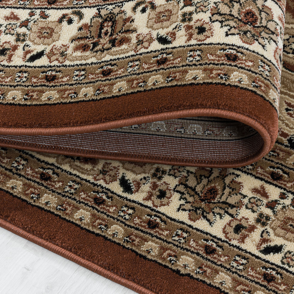 Miniaturbild: Keschan 2607 terra, Klassischer Teppich im Stilvollen Orient Design