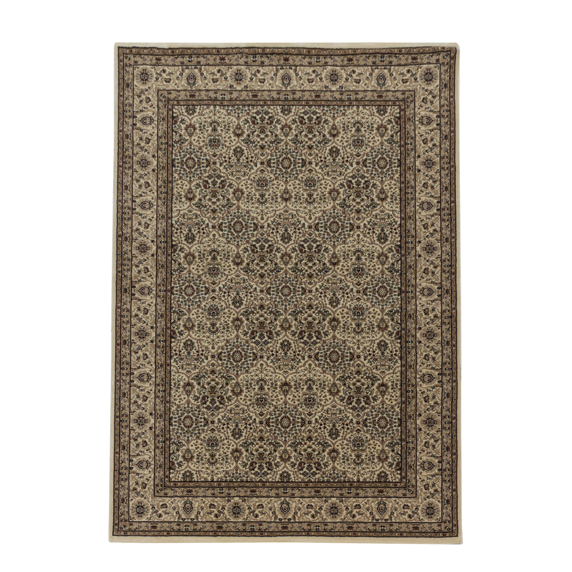 Keschan 2602 beige, Klassischer Teppich im Stilvollen Orient Design