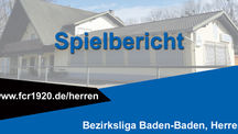 FC Rheingold Lichtenau – FV Baden Oos 4:3 (1:3)