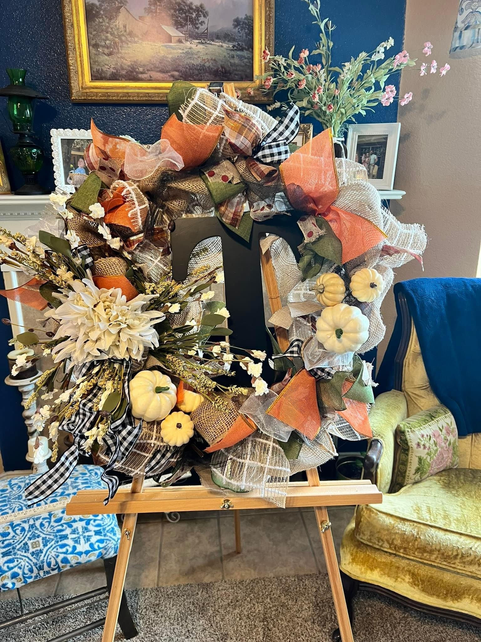Large Initial Fall Wreath