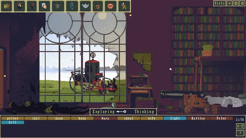 Someone rolled a cannon into the room where the guy died in Scene 2 and blew some Order soldiers away.