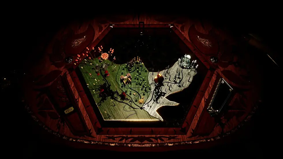 The mansion is burning and I've left an awful ink mess on the Executioner's town.