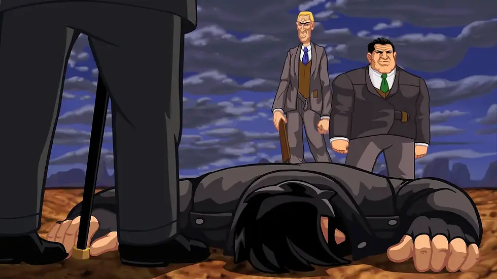 Ripberger's henchmen incentivize Ben into the dirt