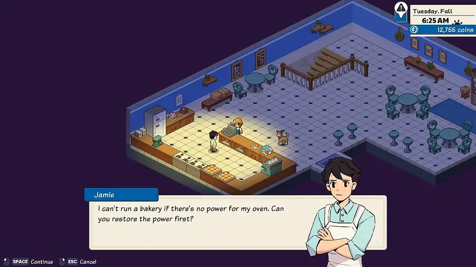 And the townspeople are very unhappy about the power situation