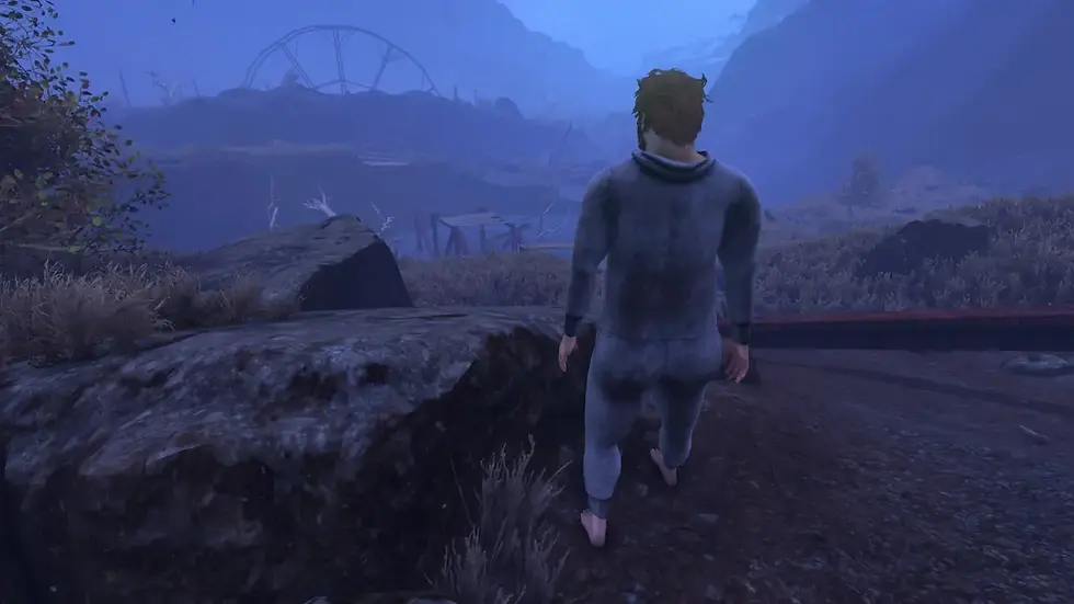 There's a Ferris wheel in the distance so we're going to check it out.