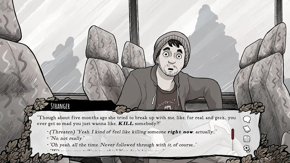 You get a myriad of dialogue options!