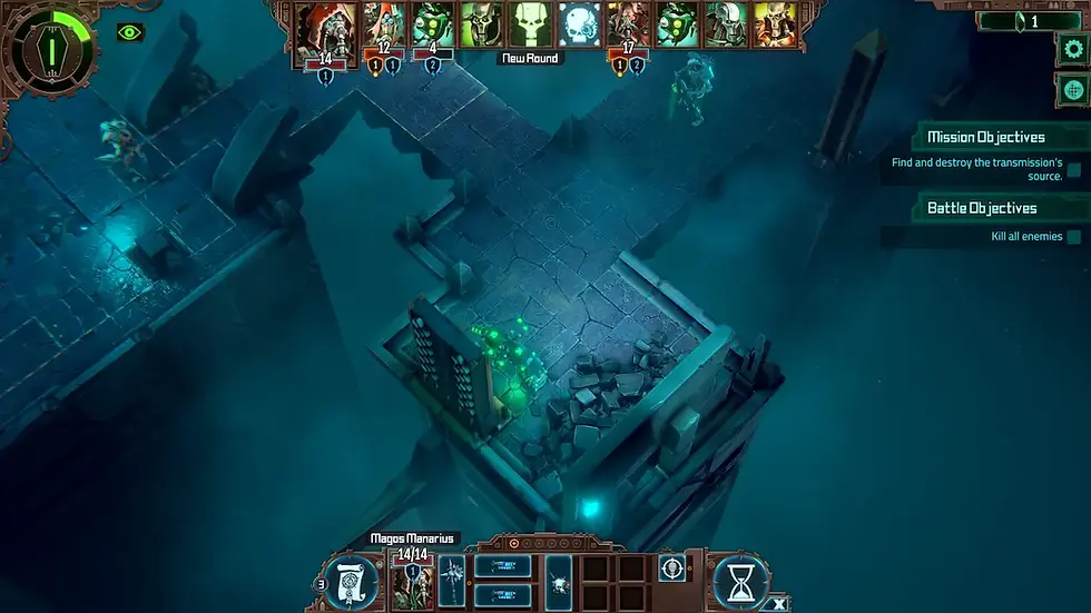 You bastard, I wanted my tech-priests to think about the green glowing pillar!