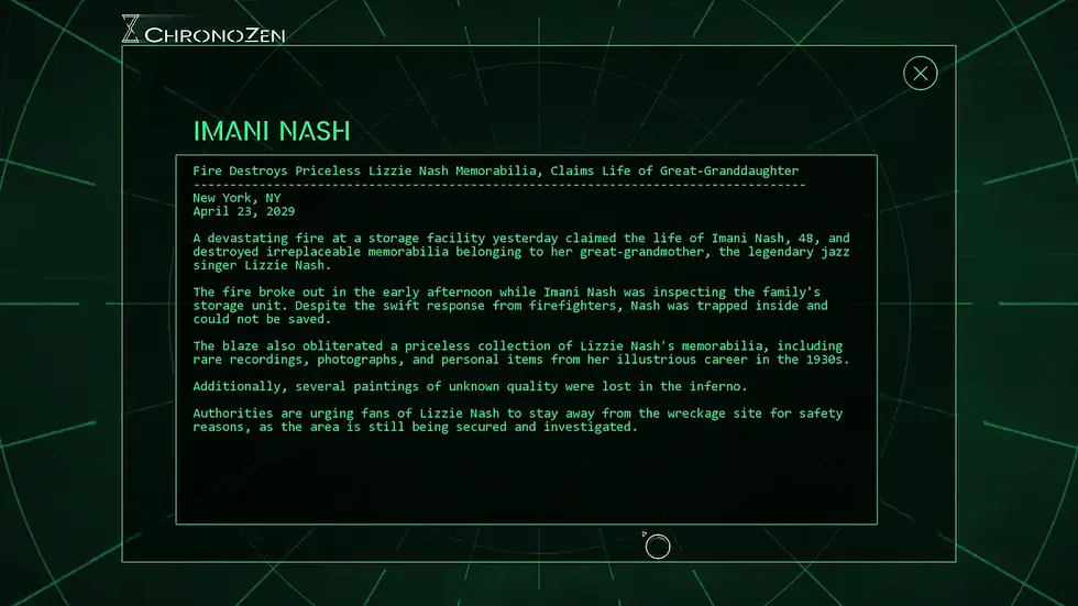 This time in a fire in 2029.