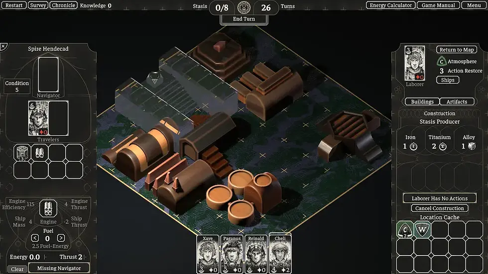 It's a small miracle that the Stasis building will at least fit if I go get the materials for it.
