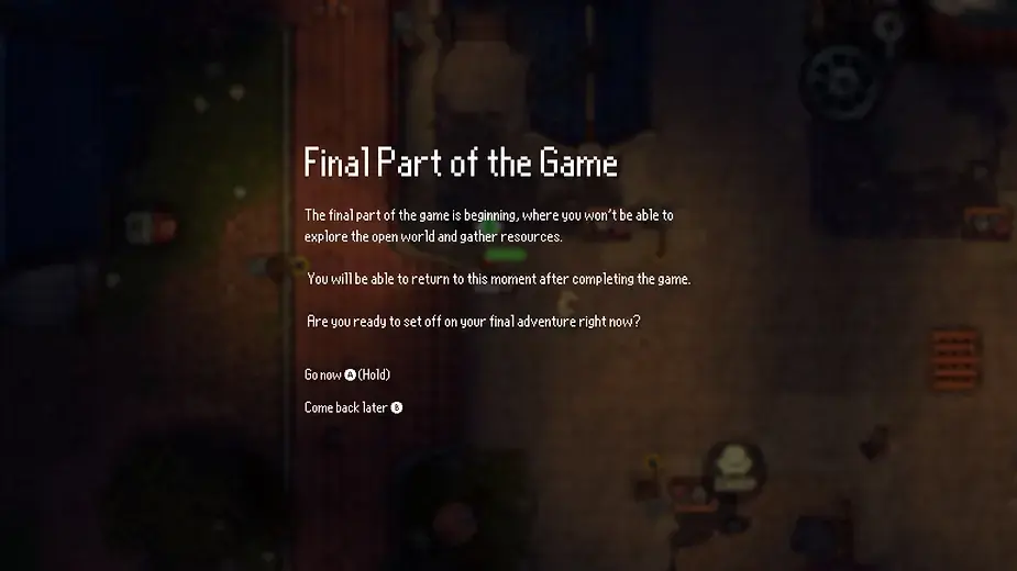 I'm good, I've seen what the game has to offer. Let's end this.