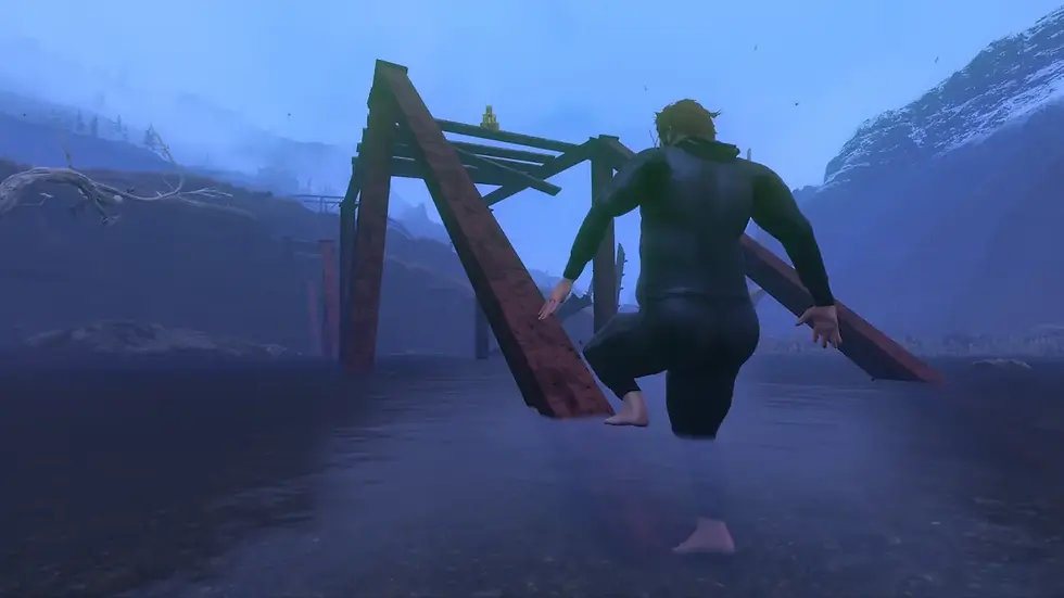 Like attempting to climb this rail. I did not succeed.