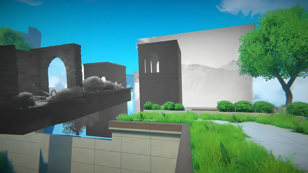 Most disturbing to me was that in the distance the background must have grown to an immense size.