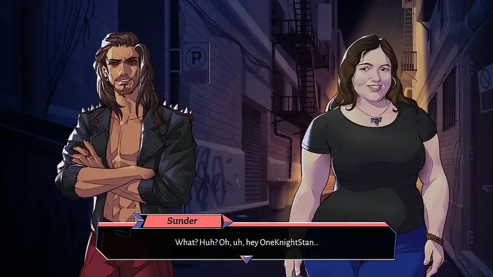 He snuck out to bite some other lady but hey, I'm seeing other blades too. One Knight Stan is no hypocrite.