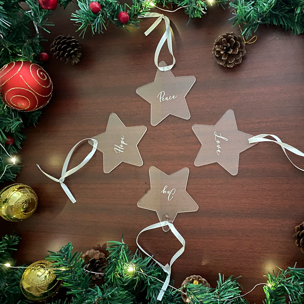 Thumbnail: Love, Joy, Peace, Hope - Baubles