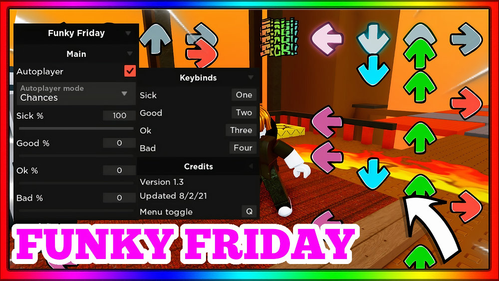 Funky friday script. Роблокс фанки скрипт. funky friday hack. funky friday скрипт.