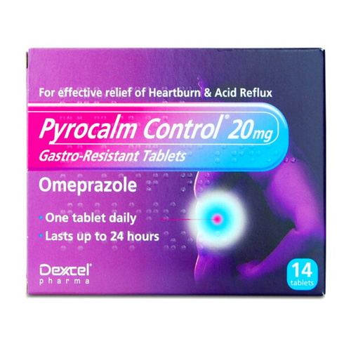 Buy Pyrocalm Control 20mg Gastro-Resistant Tablets - 14 Tablets | Avail ...