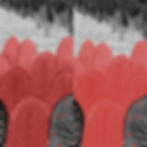 Compare the depth in values of the RGB image (left) to the flat and dull Pantone red (right)