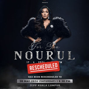 Konsert For You Nourul Ditunda ke 30 Mei 2026