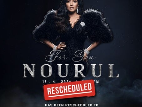 Konsert For You Nourul Ditunda ke 30 Mei 2026