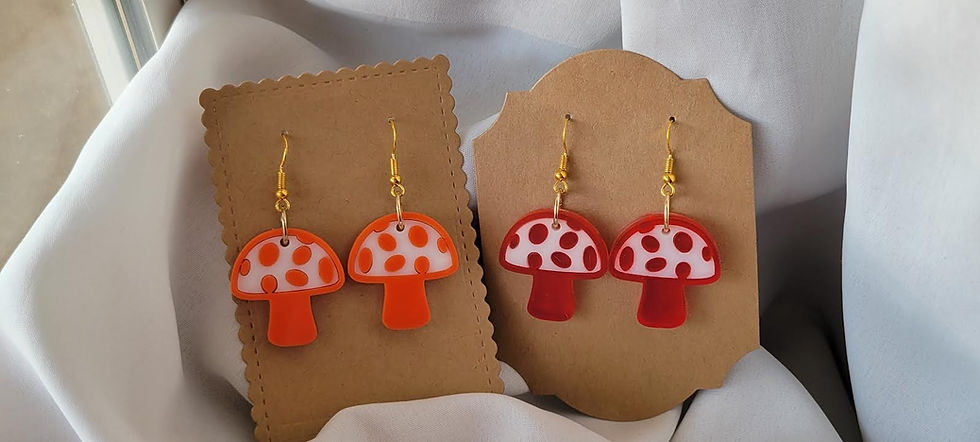 Mushroom Earrings