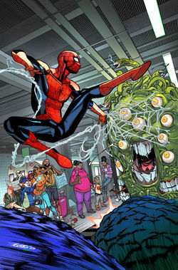 SPIDERMANVSSUBWAYMONSTER_GARRON_INK_flat