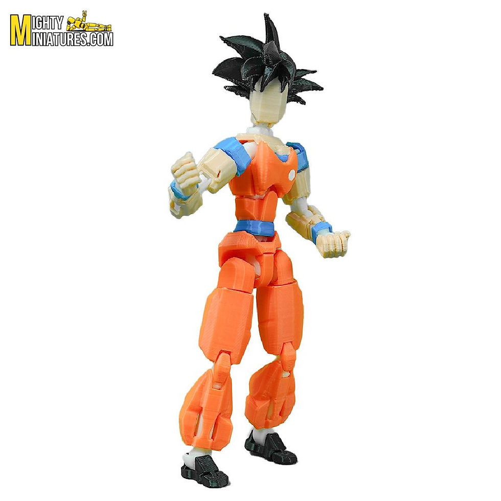 Thumbnail: Mighty Miniatures Gokru Classic Articulated Action Figure  14 cm Fully Poseable Anime Warrior  360° Joint Movement