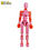 Thumbnail: Mighty Miniatures Prime Action Figure – Fully Articulated Collectible Figure (Pink & Red) | 14 cm Poseable Model
