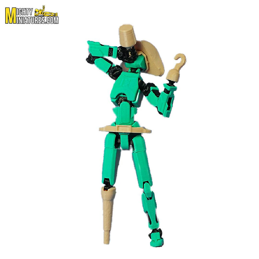 Mighty Miniatures Emerald Pirate Swordsman – Articulated Anime Action Figure with Accessories | 14 cm Poseable Model
