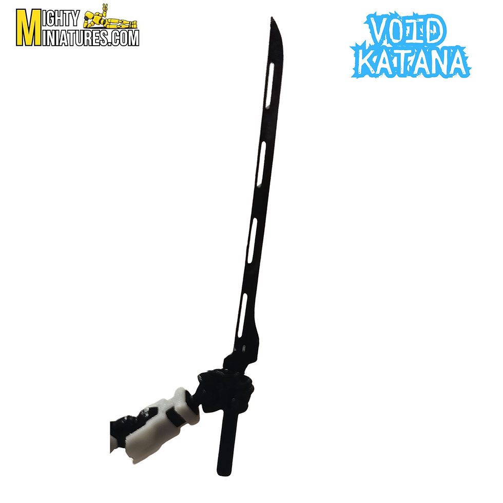 Thumbnail: Mighty Miniature Void Katana | Anime-Style Sword Accessory | Fits All 14cm MM Action Figures | Lightweight High-Detail Blade