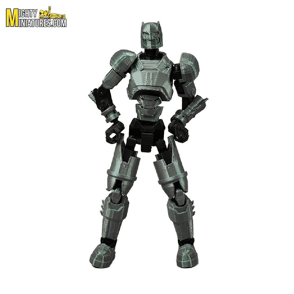 Thumbnail: Mighty Miniatures Iron Knight Sentinel Action Figure  14 cm Fully Poseable Armored Superhero-Inspired Figure with Weapon