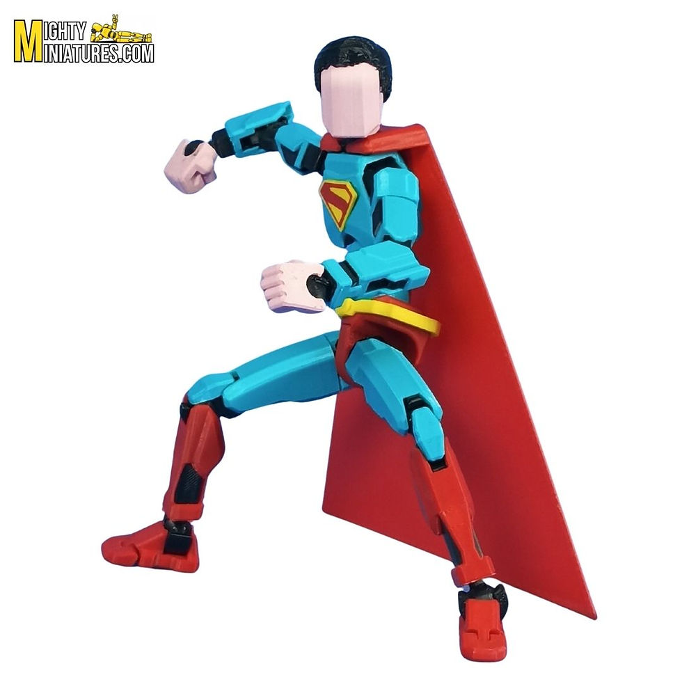 Mighty Miniatures SuperNova Hero Articulated Action Figure 20 cm Poseable Superhero Dummy 3D Printed Collectible