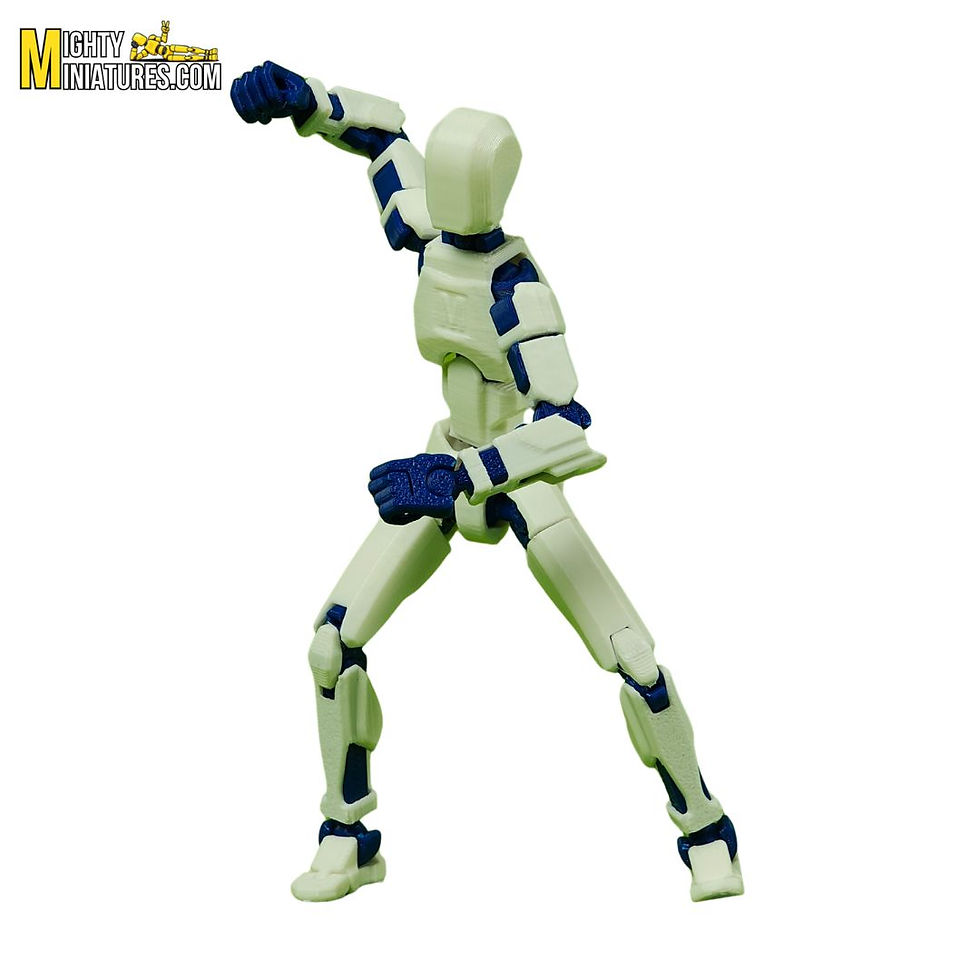 Mighty Miniatures Prime Action Figure Robot with Blue Internals