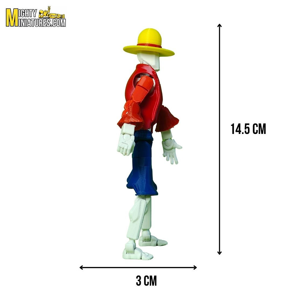 Thumbnail: Lufy Straw Pirate Articulated Action Figure | 14.5 cm Poseable Anime Figure