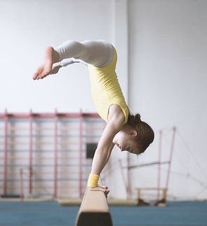 Practicing Gymnastics
