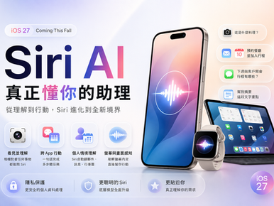 Siri 不再只是語音助理，iOS 27 讓它變成真正懂你的 AI