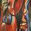 Thumbnail: Framed Red Girl with Flower 2