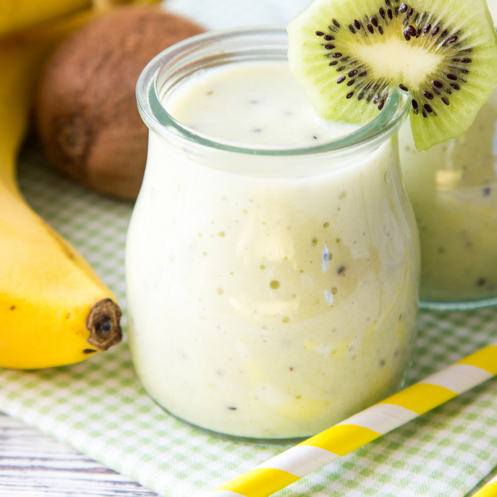 Banana and Kiwifruit smoothie