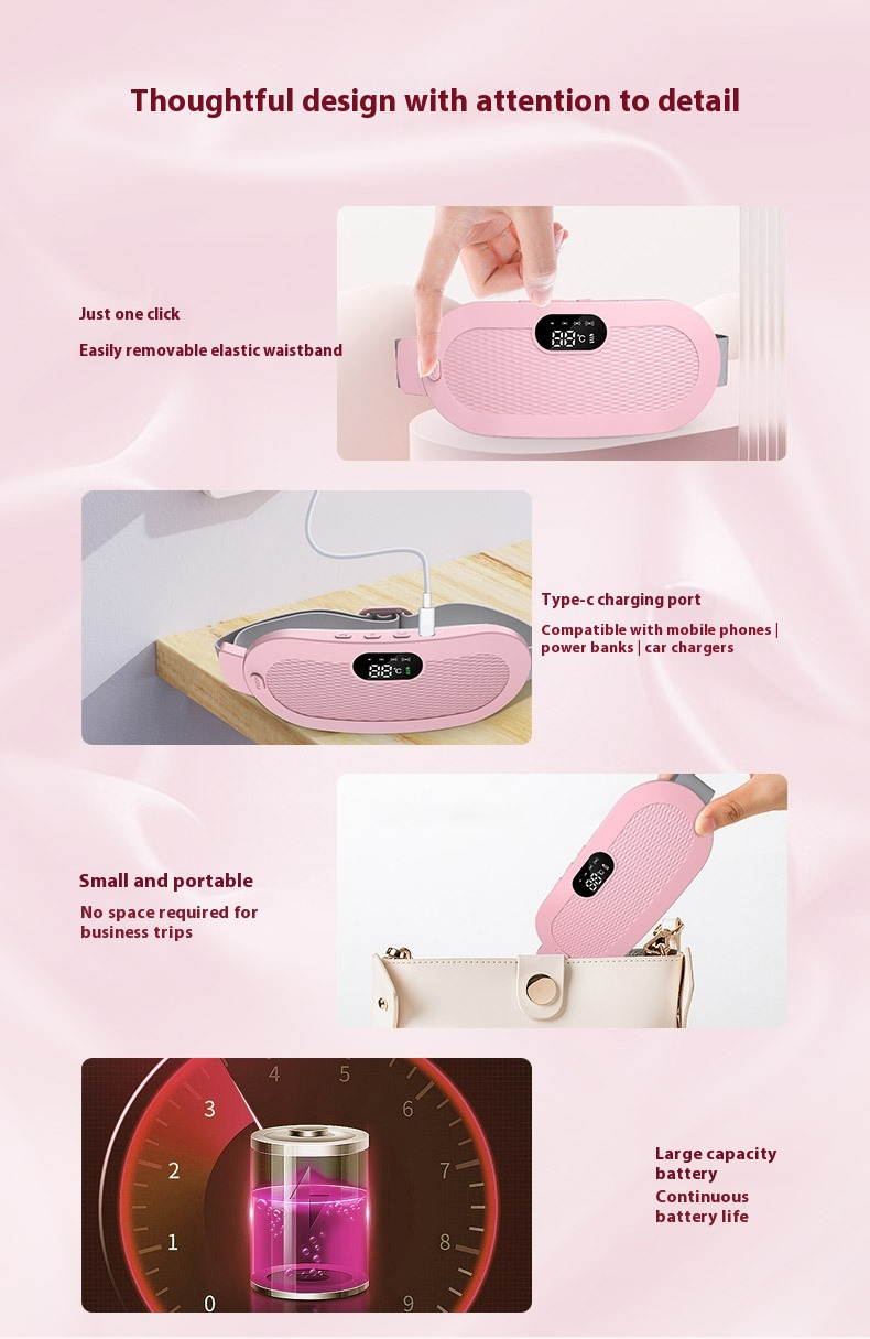 Thumbnail: Portable Heating Belt – Fast Period Cramp & Back Pain Relief
