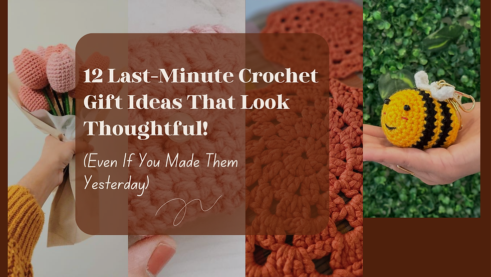 12 Last-Minute Crochet Gift Ideas That Look Thoughtful (Even If You Made Them Yesterday)