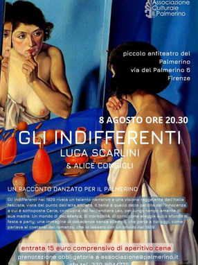 GLI INDIFFERENTI /8 August 23 at 8.30 pm