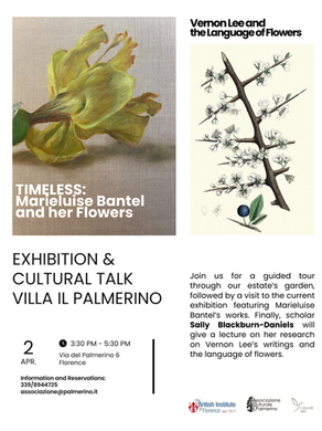 Exhibition and Cultural Talk on the Language of Flowers, 2 April at 3:30 pm 